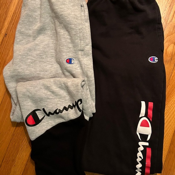 2 pairs boys Champion sweatpants size medium large - Picture 2 of 7